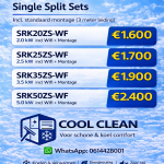 🔥 Actie –Single split sets incl Montage