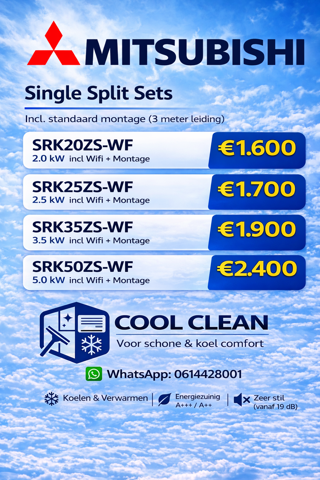 single split set mitsibushi 1